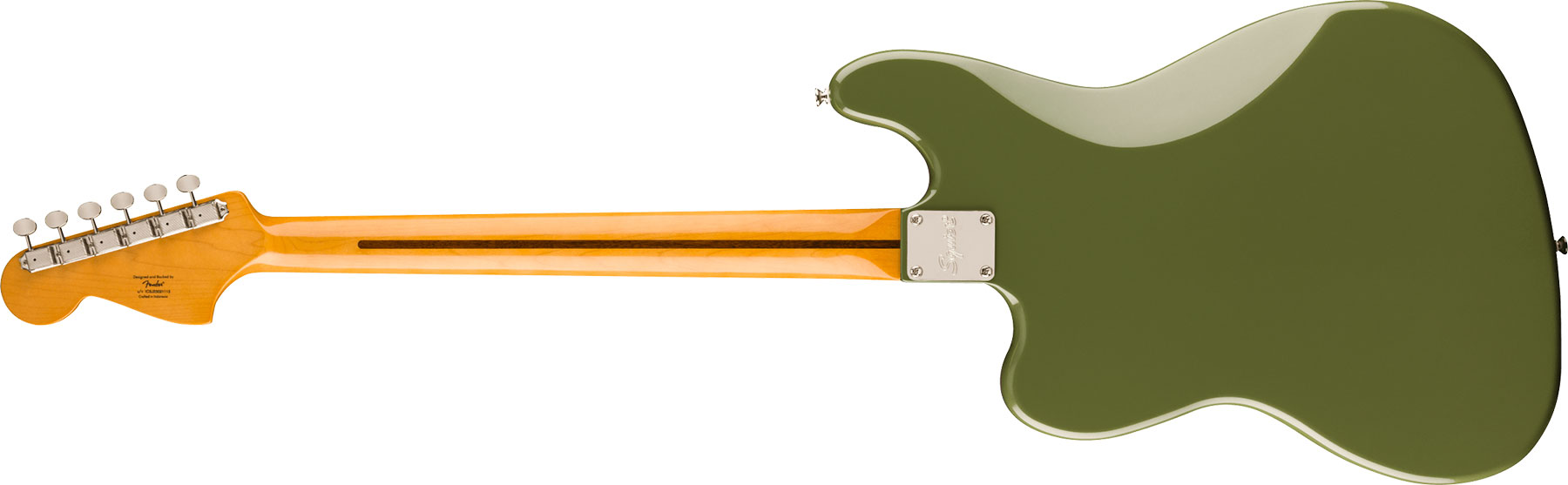 Squier Bass Vi Classic Vibe Fsr Ltd 3s Trem Lau - Olive Matching Headstock - Solid body elektrische bas - Variation 1