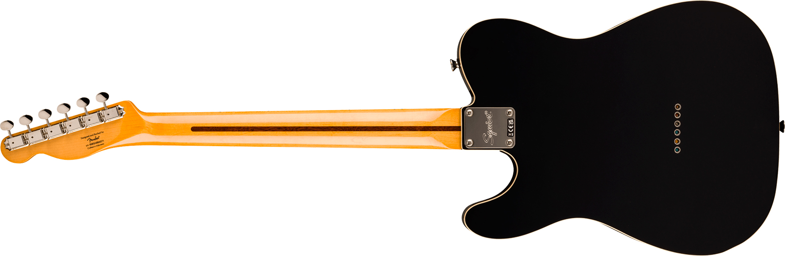 Squier Classic Vibe Tele 60s Custom Fsr Ltd Sh Ht Mn - Black - Televorm elektrische gitaar - Variation 1