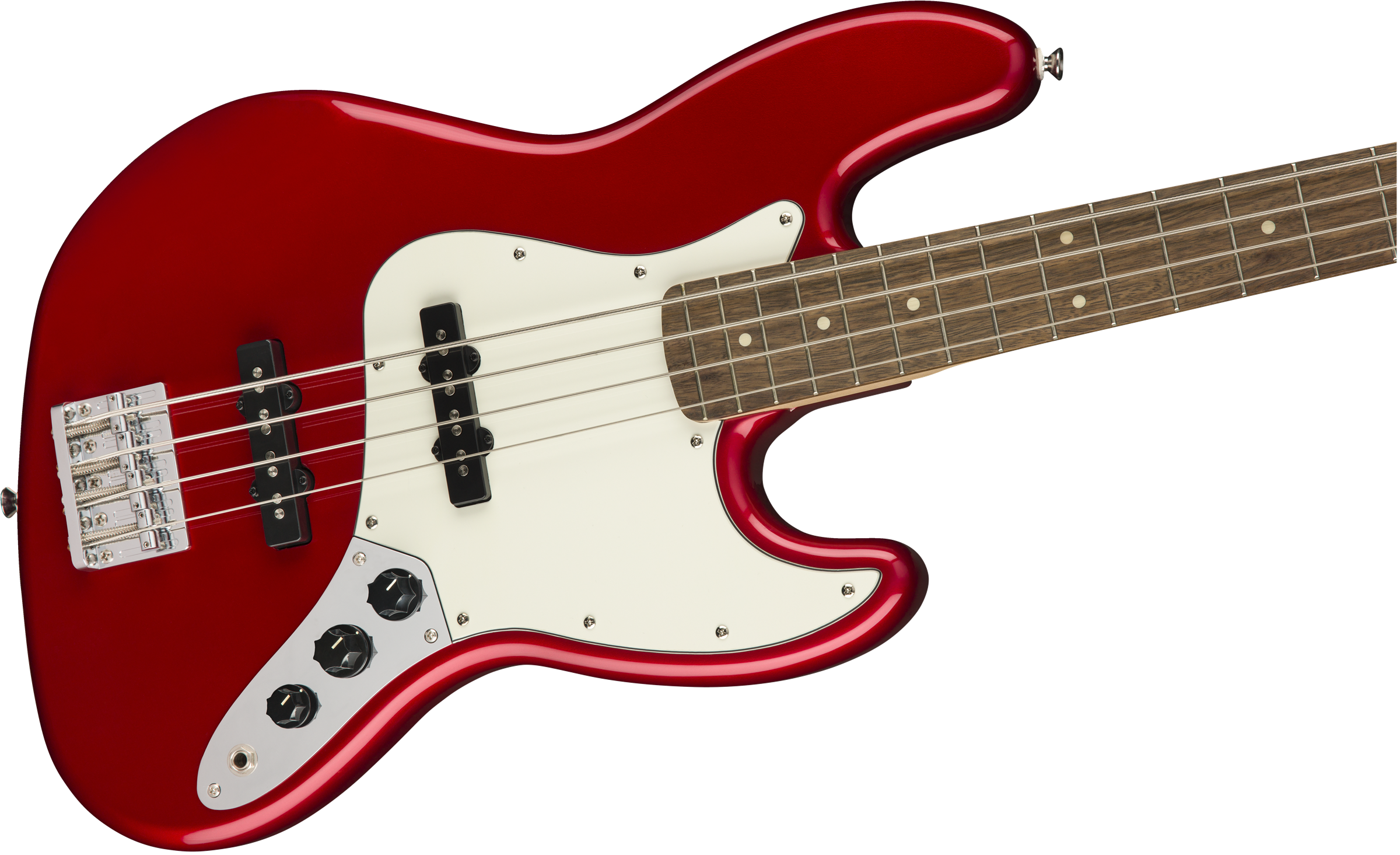 Squier Contemporary Jazz Bass Lau - Metallic Red - Solid body elektrische bas - Variation 3