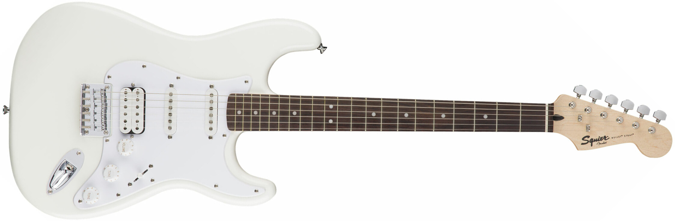 Squier Bullet Stratocaster Ht Hss (lau) - Arctic White - Elektrische gitaar in Str-vorm - Main picture