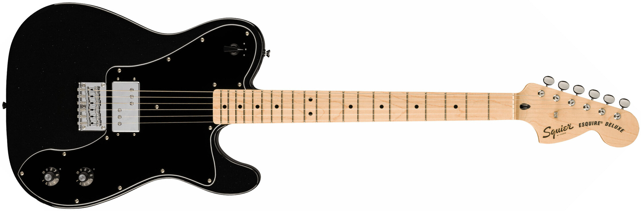 Squier Esquire Deluxe Paranormal 1h Ht Mn - Metallic Black - Elektrische gitaar in Str-vorm - Main picture