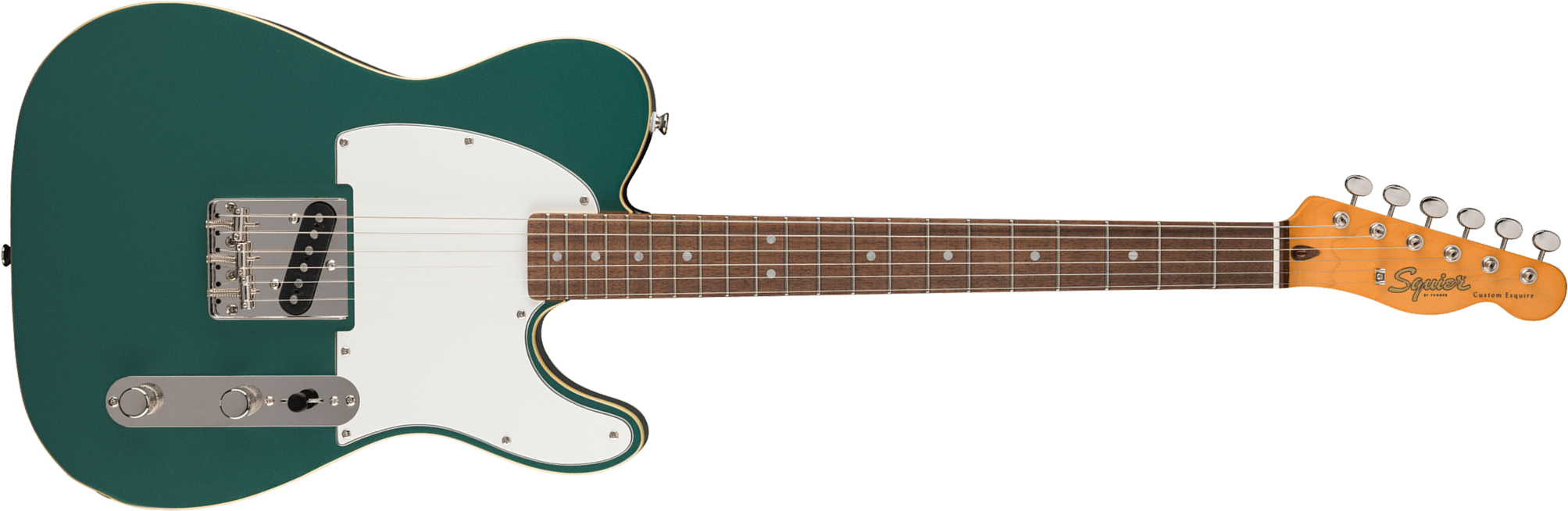 Squier Esquire / Tele Custom Classic Vibe 1s Ht Lau - Sherwood Green - Televorm elektrische gitaar - Main picture