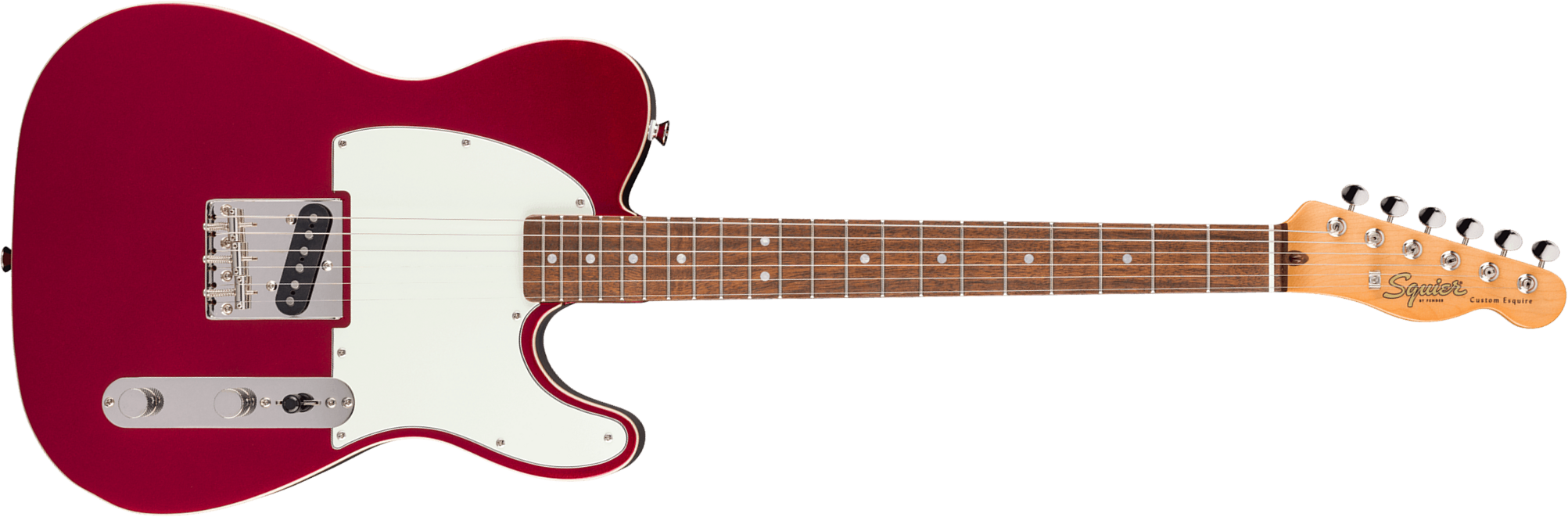 Squier Esquire / Tele Custom Classic Vibe 1s Ht Lau - Candy Apple Red - Televorm elektrische gitaar - Main picture