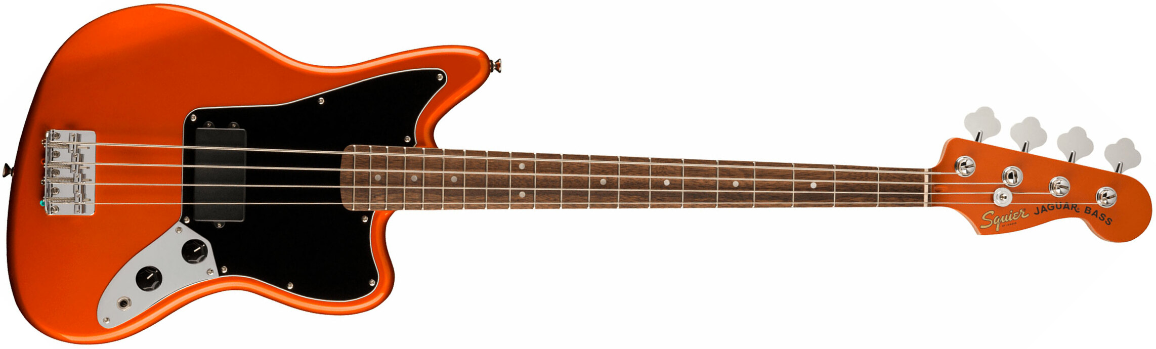 Squier Jaguar Bass H Affinity Fsr Lau - Metallic Orange - Solid body elektrische bas - Main picture