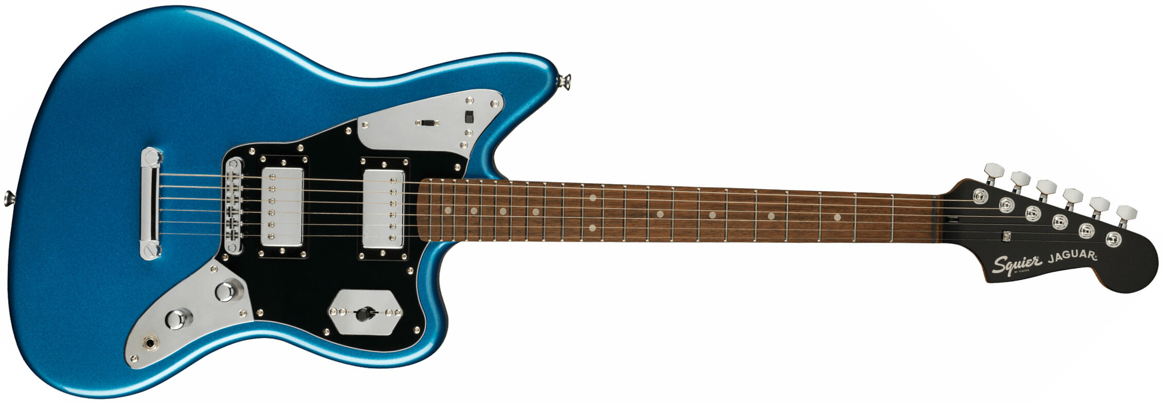 Squier Jaguar Contemporary Hh St Fsr Ltd Ht Lau - Lake Placid Blue - Retro-rock elektrische gitaar - Main picture