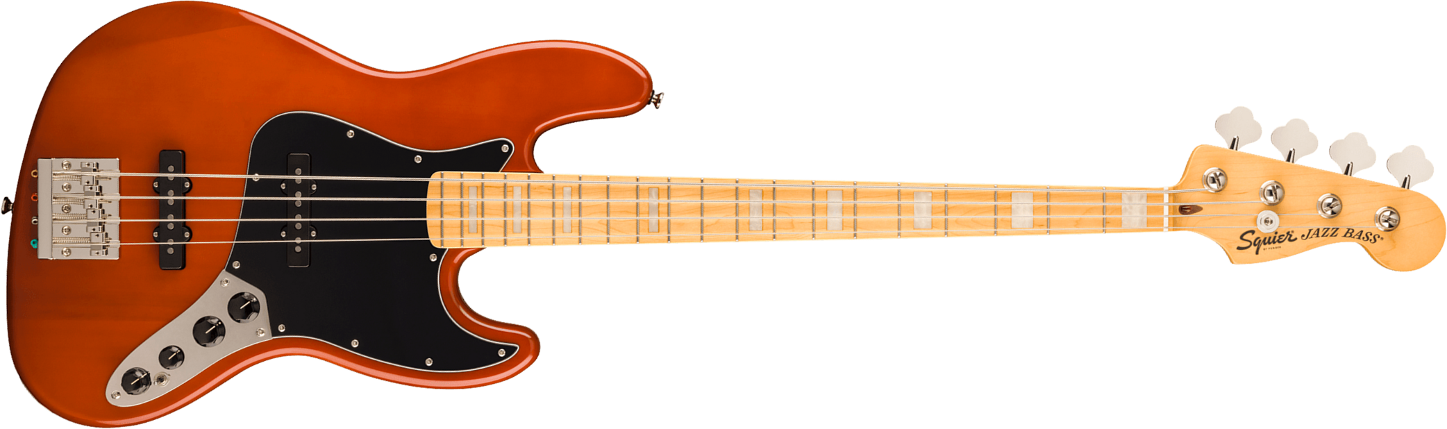 Squier Jazz Bass 70s Active Classic Vibe Mn - Mocha - Solid body elektrische bas - Main picture