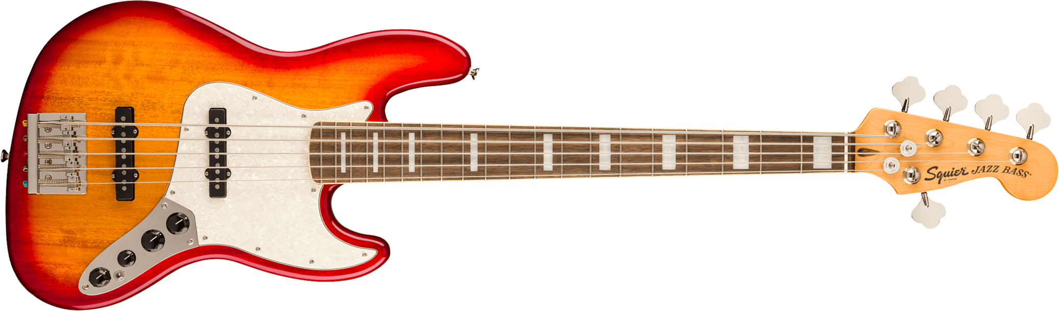 Squier Jazz Bass 70s Active V Classic Vibe 5c Mn - Sienna Sunburst - Solid body elektrische bas - Main picture