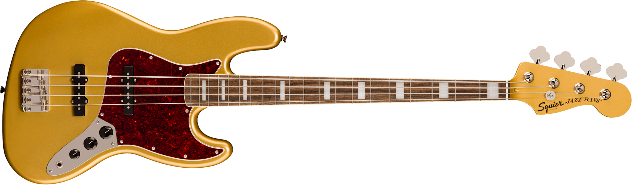 Squier Jazz Bass 70s Classic Vibe Ltd Rw - Aztec Gold - Solid body elektrische bas - Main picture