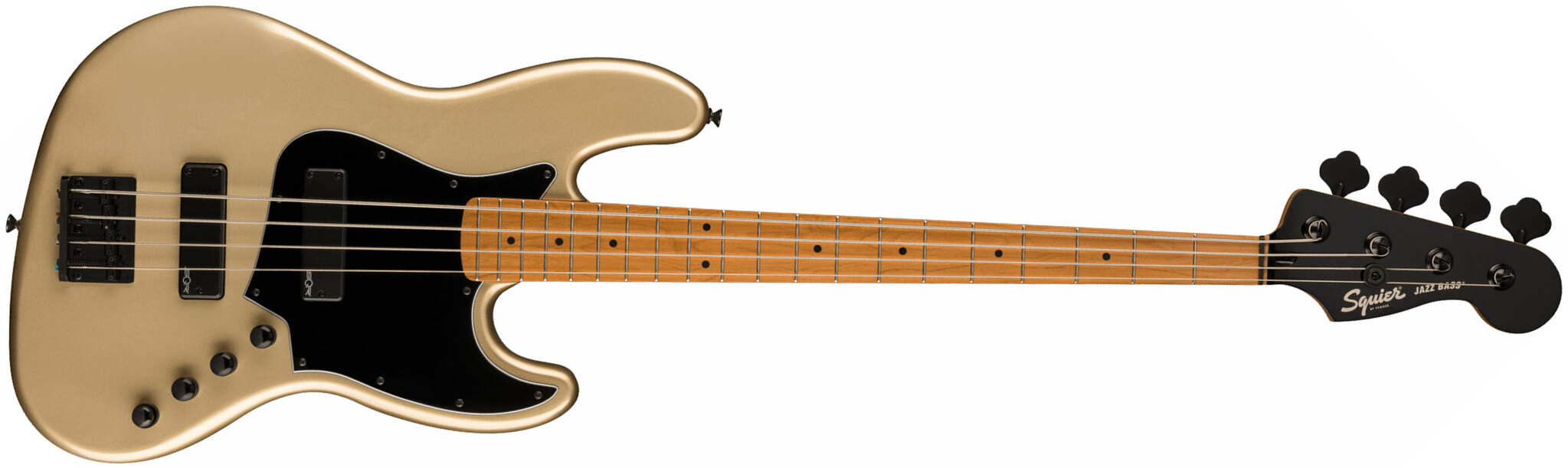 Squier Jazz Bass Contemporary Active Hh Mn - Shoreline Gold - Solid body elektrische bas - Main picture