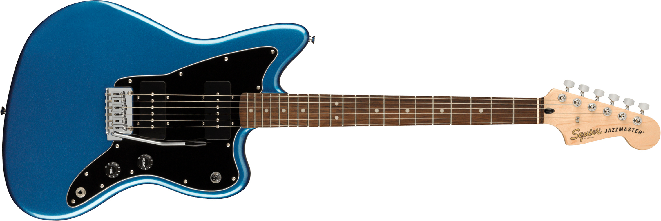 Squier Jazzmaster Affinity 2021 2s Trem Lau - Lake Placid Blue - Retro-rock elektrische gitaar - Main picture