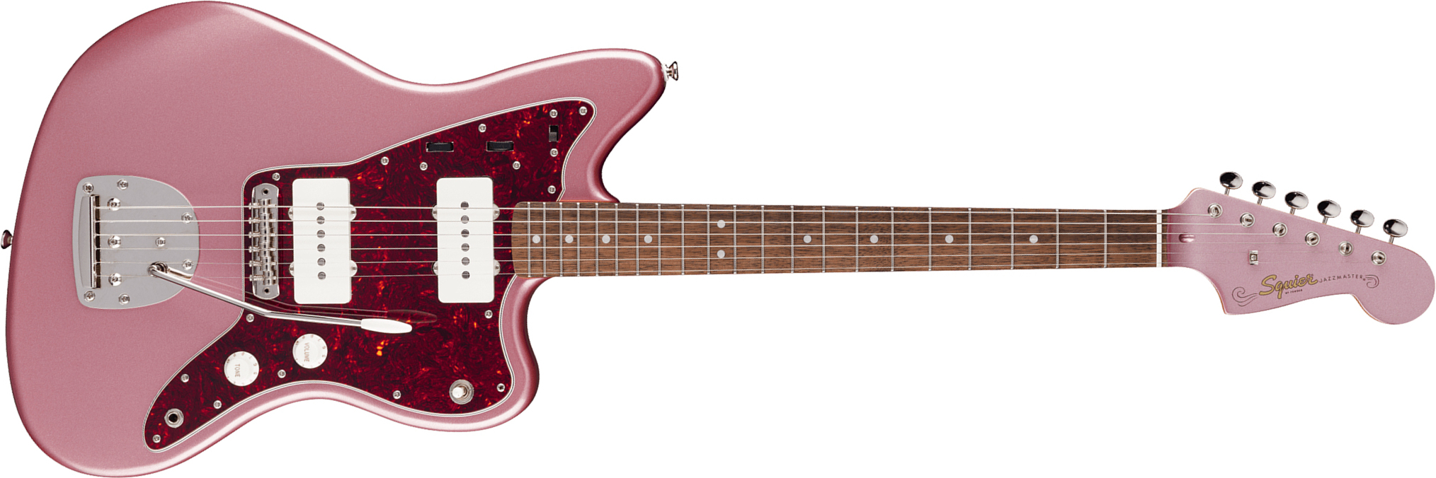 Squier Jazzmaster Classic Vibe 60s Ltd 2s Trem Lau - Burgundy Mist - Retro-rock elektrische gitaar - Main picture