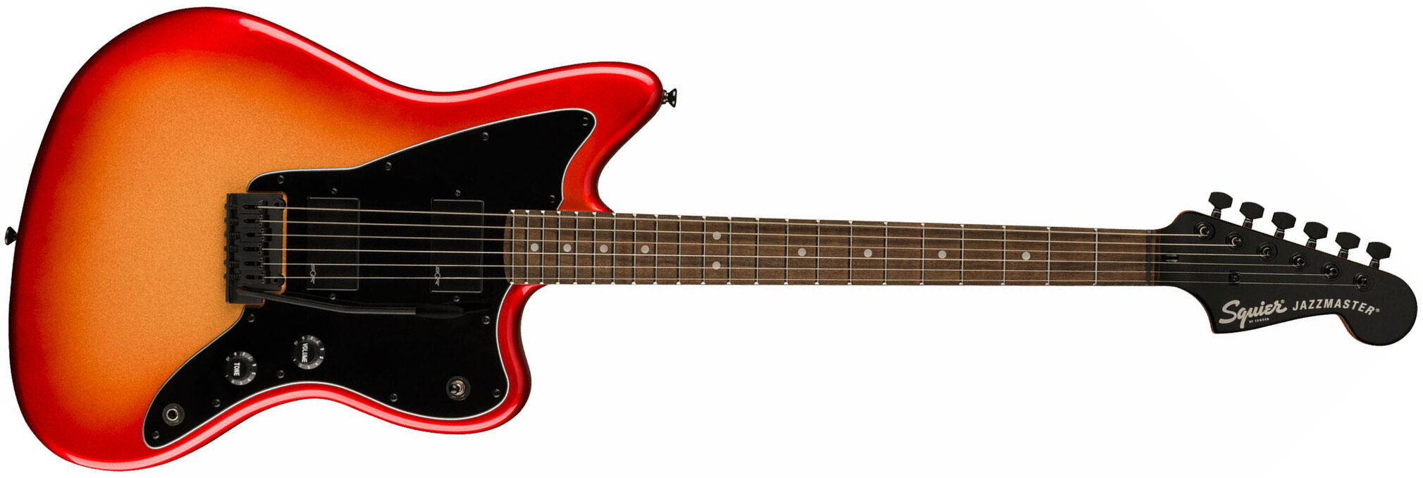 Squier Jazzmaster Contemporary Active Hh Ht Lau - Sunset Metallic - Retro-rock elektrische gitaar - Main picture