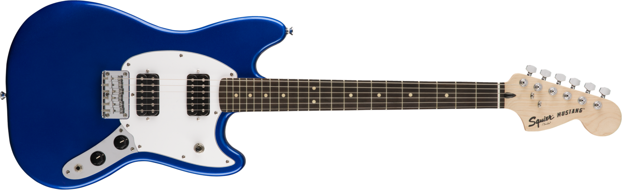 Squier Mustang Bullet Hh 2019 Ht Lau - Imperial Blue - Retro-rock elektrische gitaar - Main picture