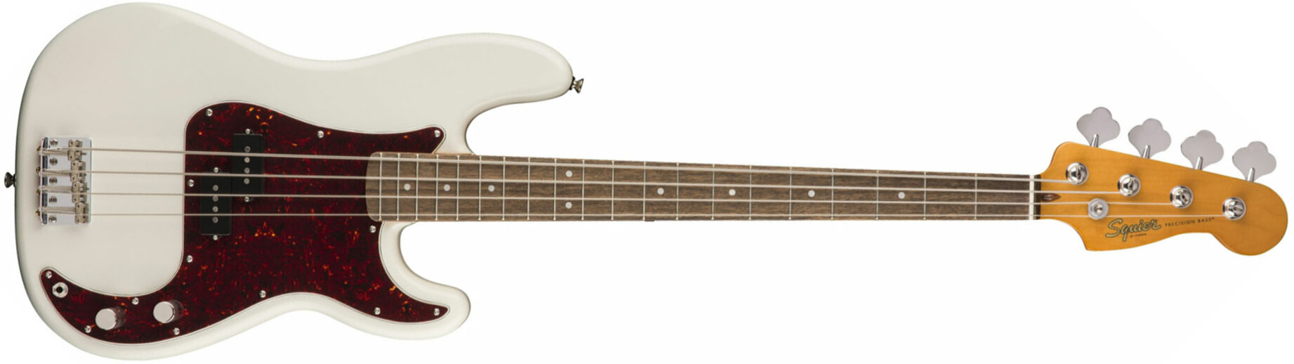 Squier Precision Bass Classic Vibe 60s 2019 Lau - Olympic White - Solid body elektrische bas - Main picture