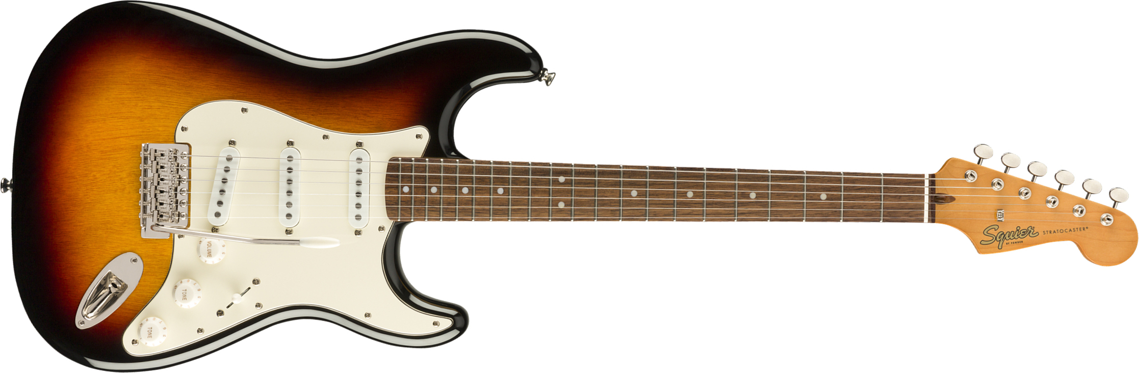 Squier Strat '60s Classic Vibe 2019 Lau 2019 - 3-color Sunburst - Elektrische gitaar in Str-vorm - Main picture