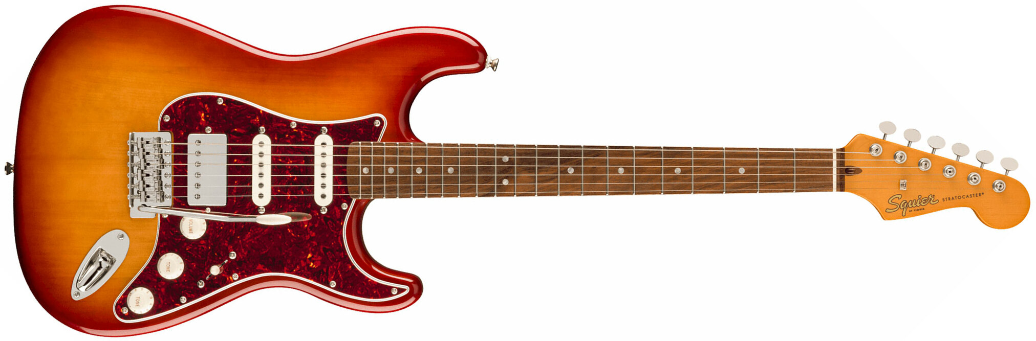 Squier Strat 60s Classic Vibe Ltd Hss Trem Lau - Sienna Sunburst - Elektrische gitaar in Str-vorm - Main picture