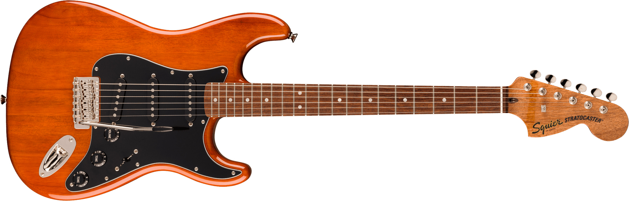Squier Strat 70s Classic Vibe Fsr Ltd 3s Trem Lau - Mocha - Elektrische gitaar in Strat vorm - Main picture