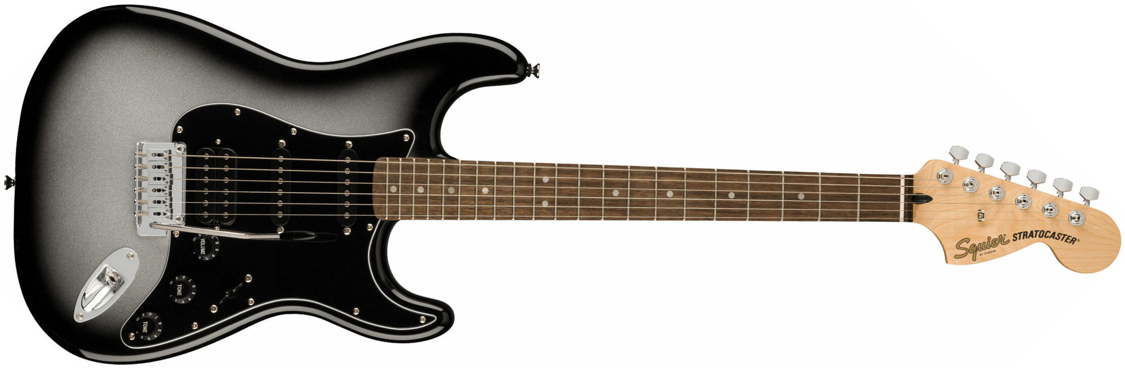 Squier Strat Affinity Fsr Ltd Hss Trem Lau - Silverburst - Elektrische gitaar in Str-vorm - Main picture