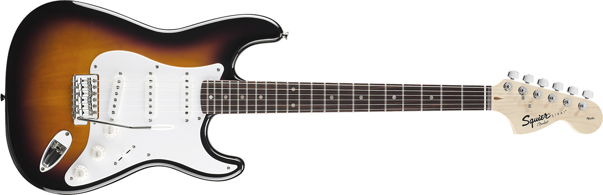 Squier Strat Affinity Series 3s Lau - Brown Sunburst - Elektrische gitaar in Str-vorm - Main picture