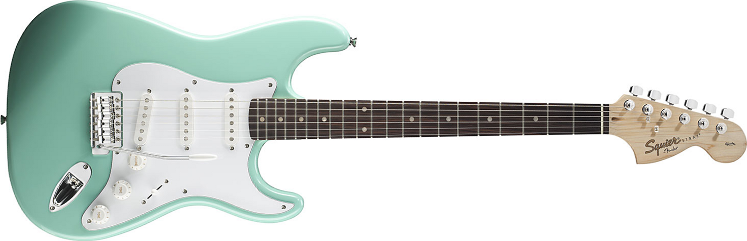 Squier Strat Affinity Series 3s Lau - Surf Green - Elektrische gitaar in Str-vorm - Main picture