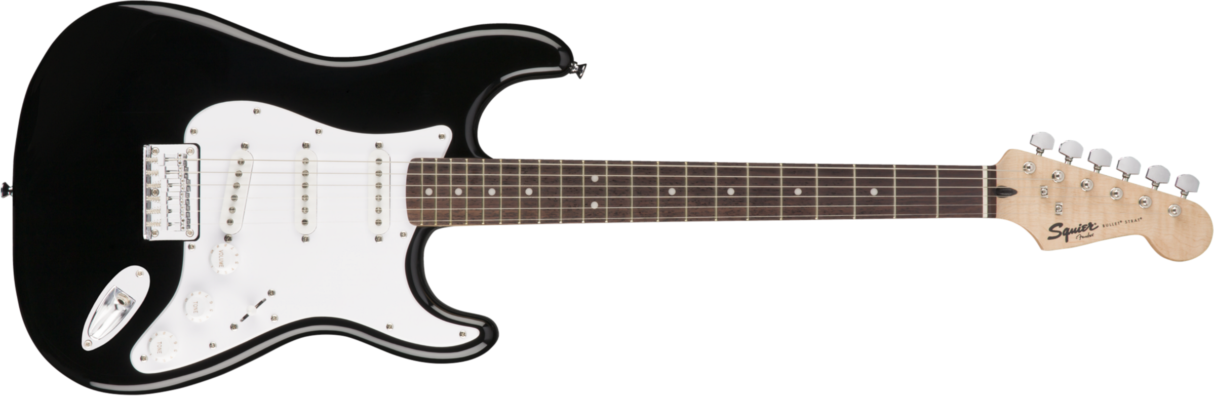 Squier Strat Bullet Ht 3s Lau - Black - Elektrische gitaar in Str-vorm - Main picture
