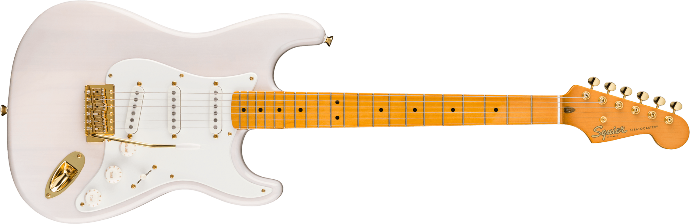 Squier Strat Classic Vibe '50s Fsr Ltd 3s Trem Mn - White Blonde - Elektrische gitaar in Str-vorm - Main picture