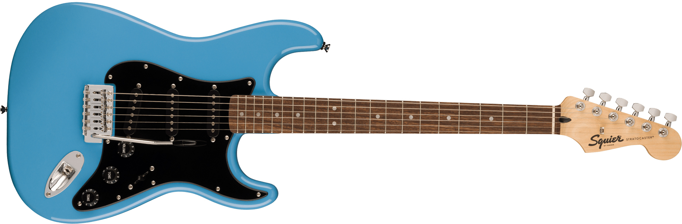 Squier Strat Sonic 3s Trem Lau - California Blue - Elektrische gitaar in Str-vorm - Main picture