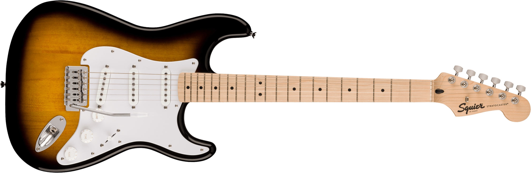 Squier Strat Sonic 3s Trem Mn - 2-color Sunburst - Elektrische gitaar in Str-vorm - Main picture