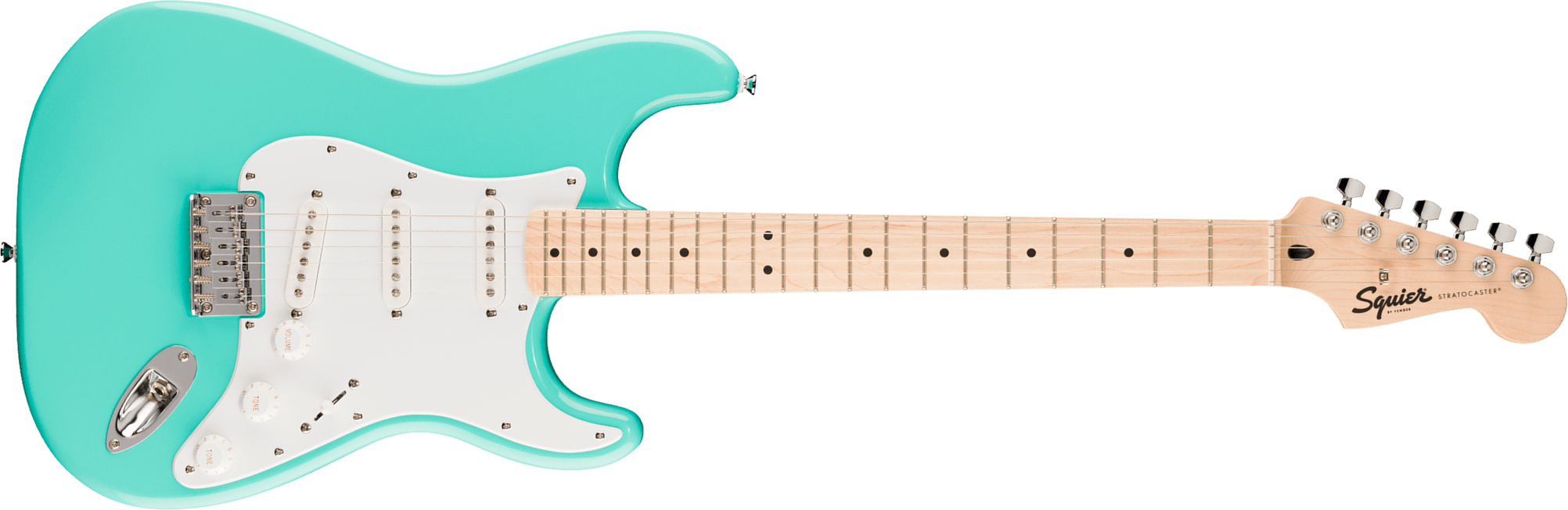 Squier Strat Sonic Ht Trem 3s Mn - Sea Foam Green - Elektrische gitaar in Strat vorm - Main picture