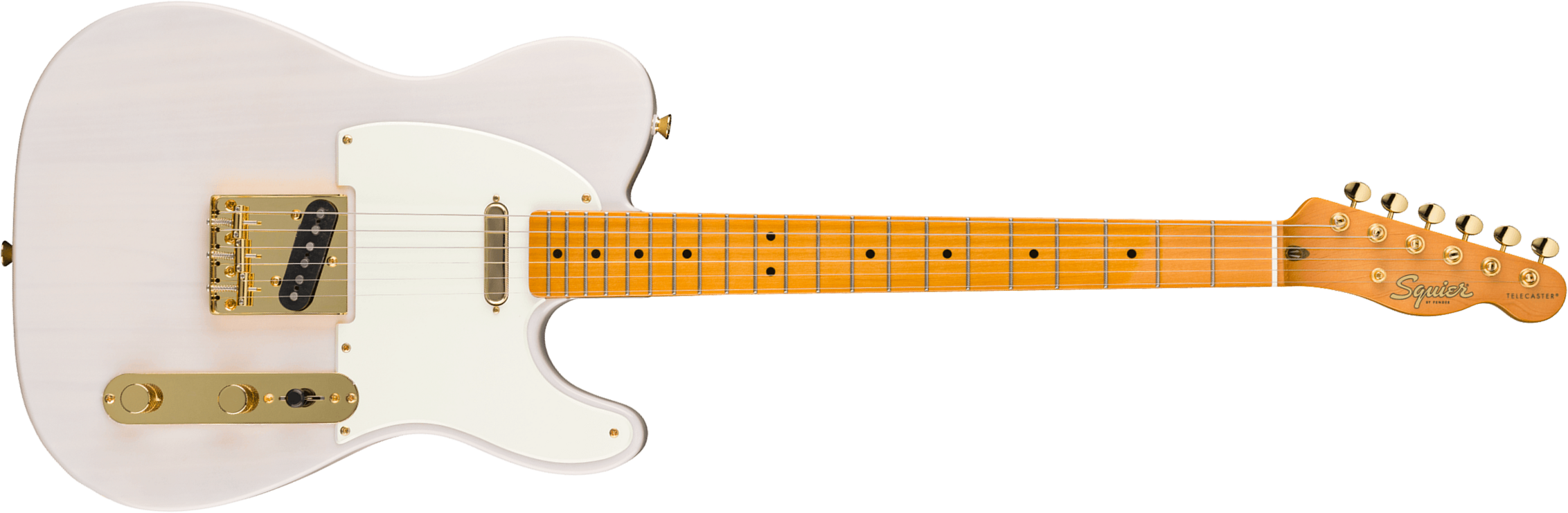 Squier Tele Classic Vibe 50s Fsr Ltd 2s Ht Mn - White Blonde - Televorm elektrische gitaar - Main picture