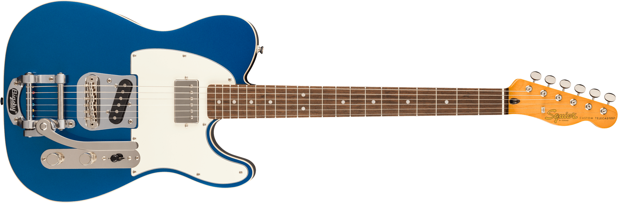 Squier Tele Custom Bigsby Classic Vibe Sh Trem Lau - Lake Placid Blue - Televorm elektrische gitaar - Main picture