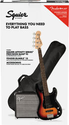 Elektrische bas set Squier Affinity Series Precision Bass PJ Pack - 3-color sunburst