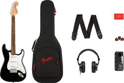 Elektrische gitaar set Squier Affinity Series Stratocaster Mustang Micro Pack - black