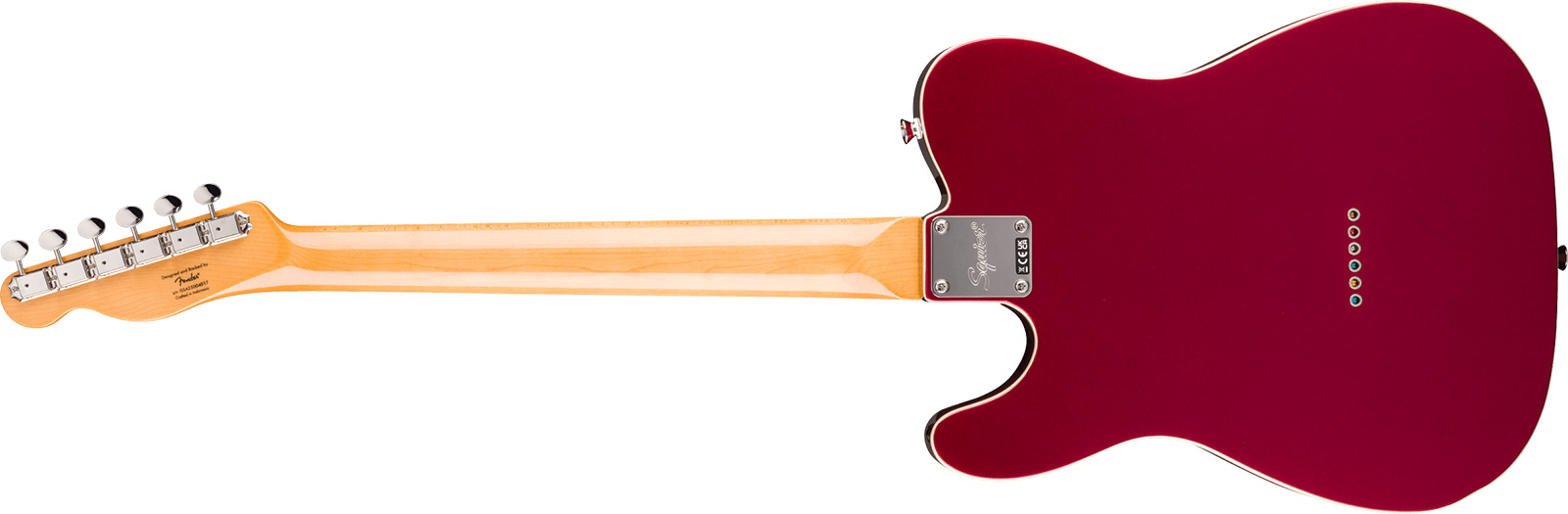 Squier Esquire / Tele Custom Classic Vibe 1s Ht Lau - Candy Apple Red - Televorm elektrische gitaar - Variation 1