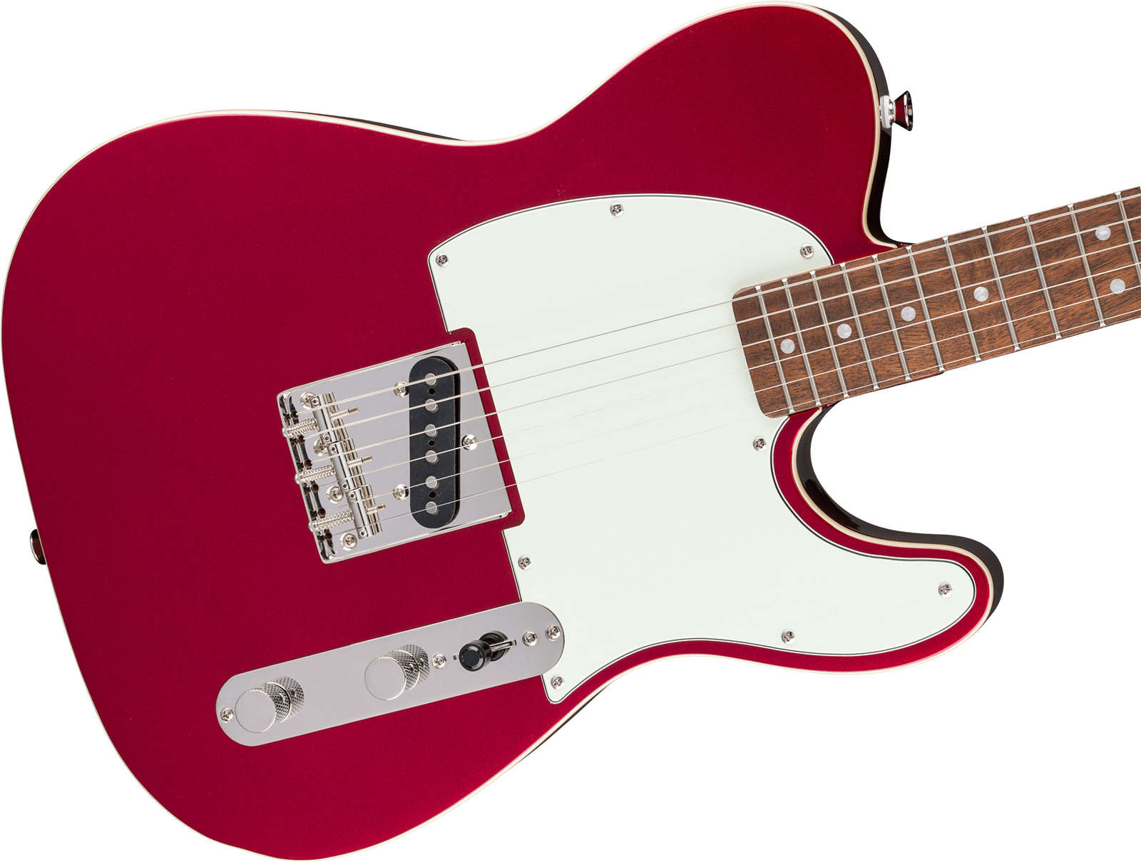 Squier Esquire / Tele Custom Classic Vibe 1s Ht Lau - Candy Apple Red - Televorm elektrische gitaar - Variation 2