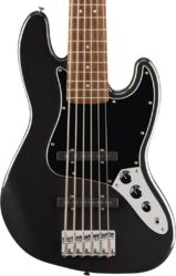 Solid body elektrische bas Squier Affinity Jazz Bass VI 6-String - Black metallic