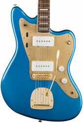 Retro-rock elektrische gitaar Squier 40th Anniversary Jazzmaster Gold Edition - Lake placid blue