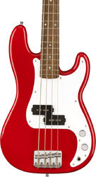 Short scale elektrische bas Squier Bullet Mini Precision Bass (LAU) - Dakota red