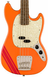 Solid body elektrische bas Squier FSR Classic Vibe '60s Competition Mustang Bass Ltd (LAU) - Capri orange