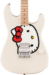 Elektrische gitaar in strat vorm Squier Fender x Hello Kitty Stratocaster - white