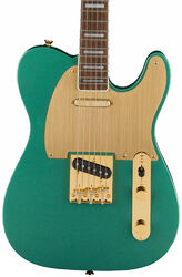 Televorm elektrische gitaar Squier 40th Anniversary Telecaster Gold Edition - Sherwood green metallic