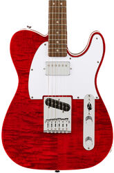Televorm elektrische gitaar Squier Affinity Telecaster FMT SH - crimson red transparent