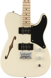 Televorm elektrische gitaar Squier Paranormal Cabronita Telecaster Thinline - Olympic white