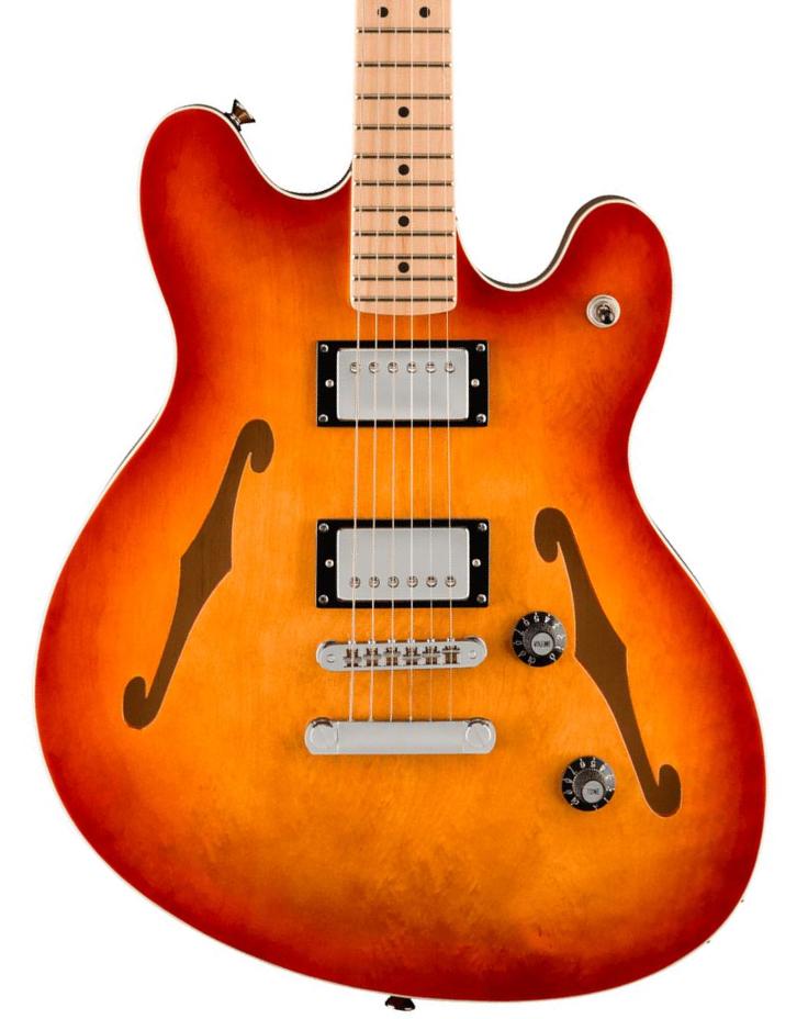 Retro-rock elektrische gitaar Squier Affinity Series Starcaster Deluxe - Sienna sunburst