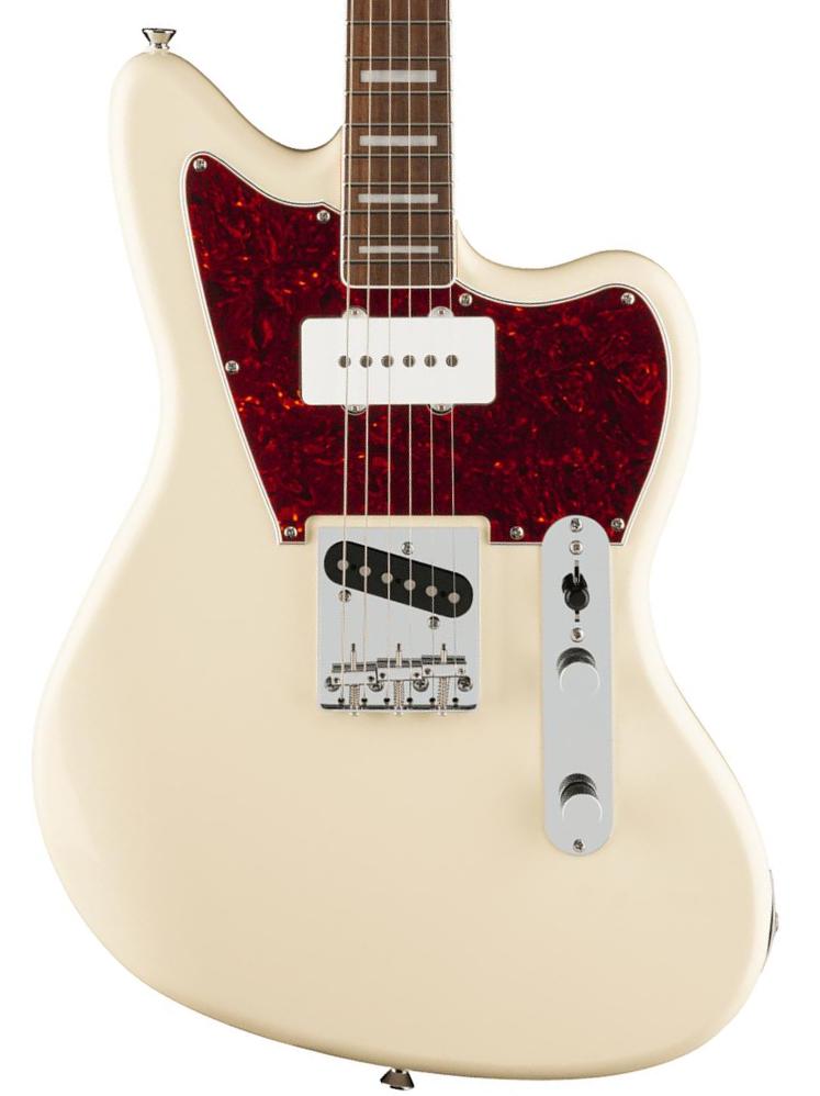 Retro-rock elektrische gitaar Squier Paranormal Offset Telecaster SJ - Olympic white