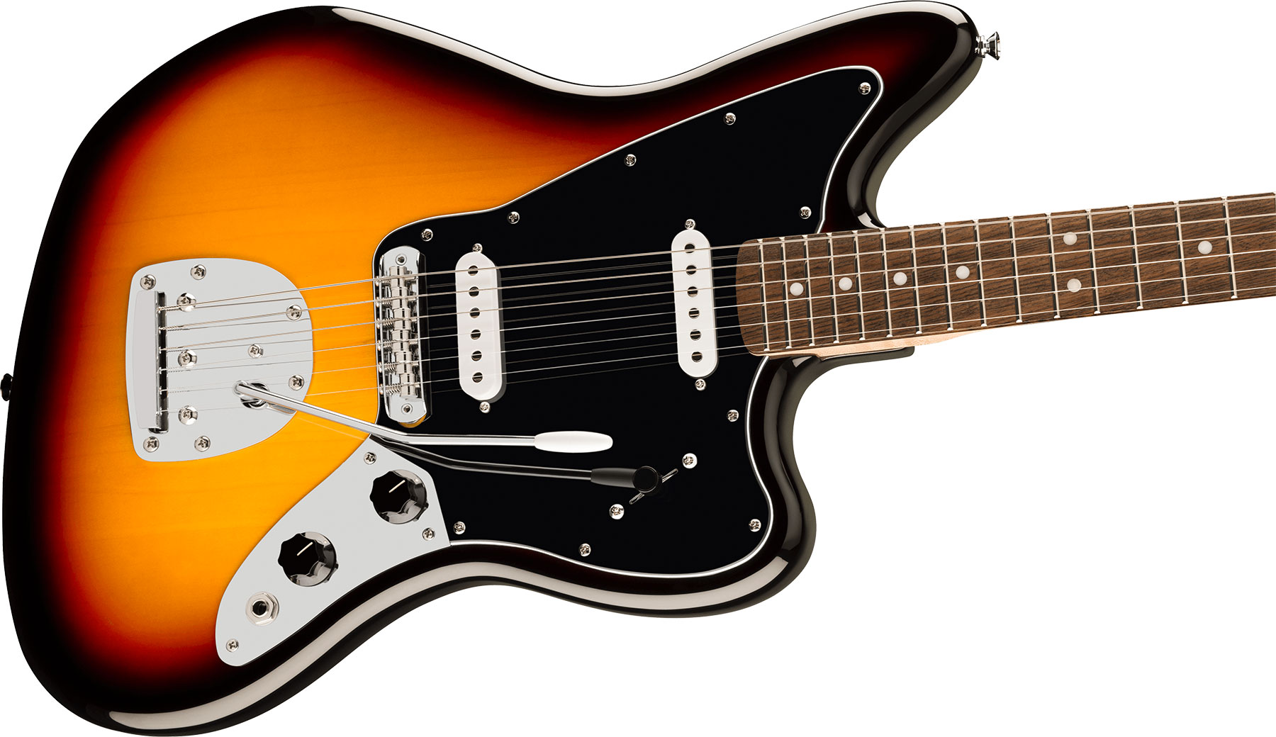 Squier Jaguar Affinity 2s Trem Lau - 3-color Sunburst - Retro-rock elektrische gitaar - Variation 4