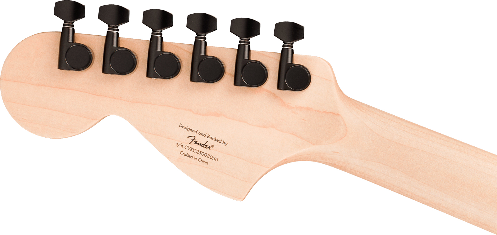 Squier Jaguar Affinity Fsr Shsc 2s Trem Lau - Metallic Black - Retro-rock elektrische gitaar - Variation 4