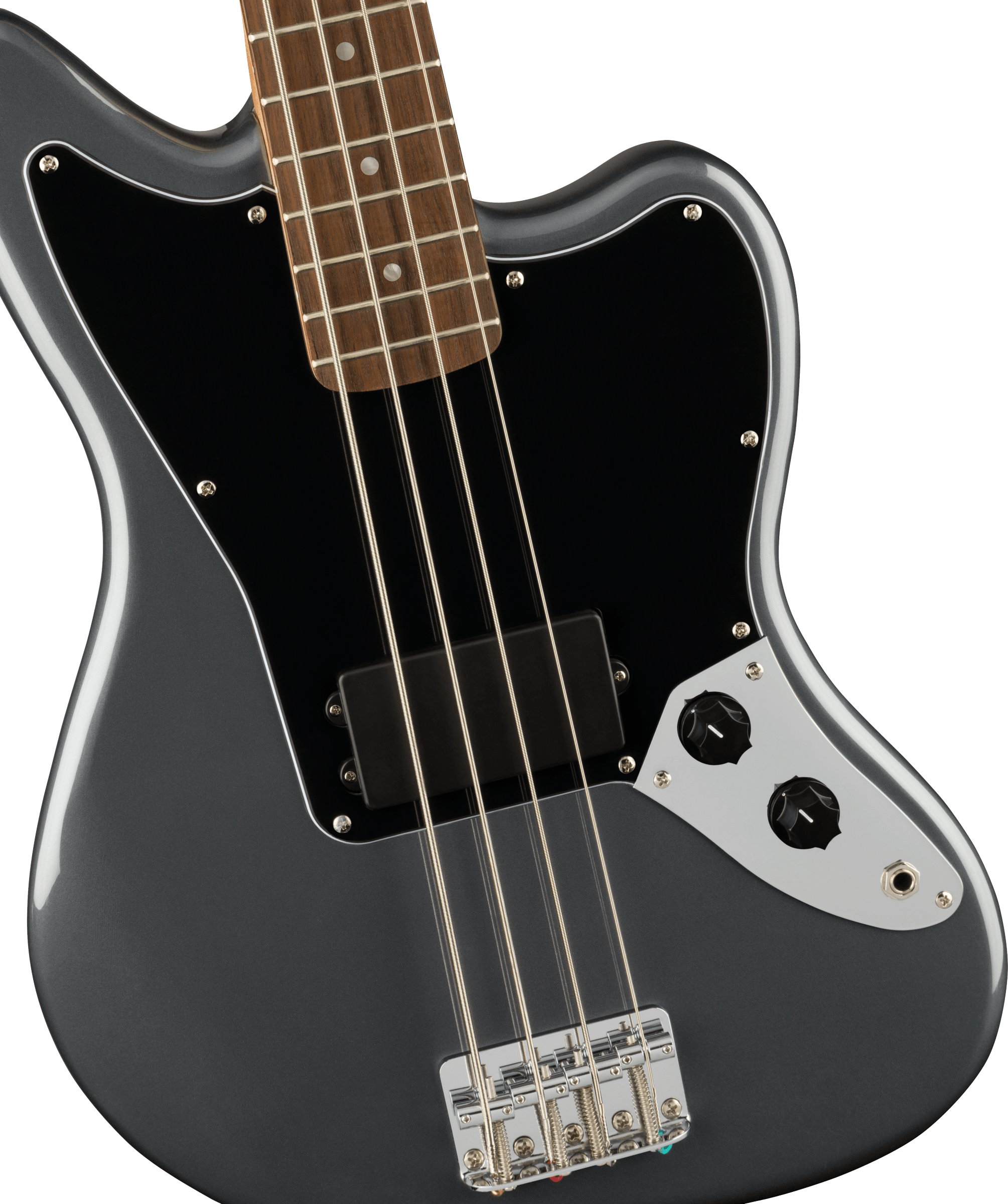 Squier Jaguar Bass Affinity 2021 Lau - Charcoal Frost Metallic - Solid body elektrische bas - Variation 2