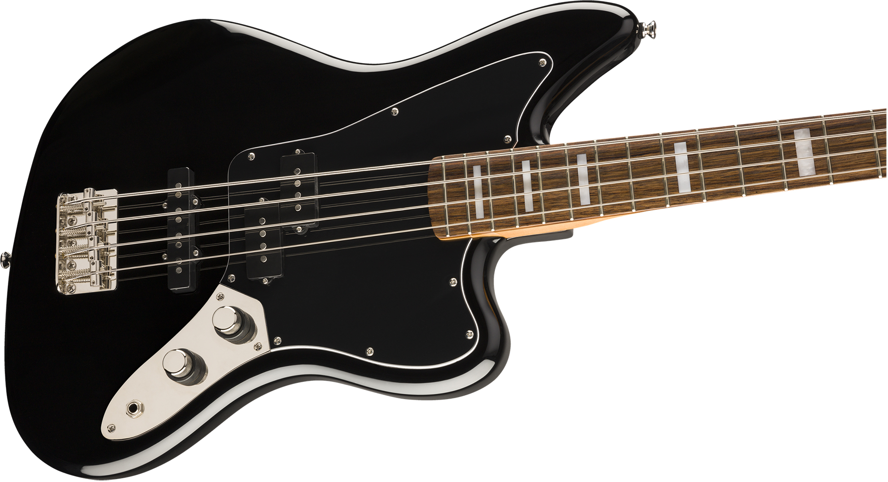 Squier Jaguar Bass Classic Vibe Lau 2019 - Black - Solid body elektrische bas - Variation 2