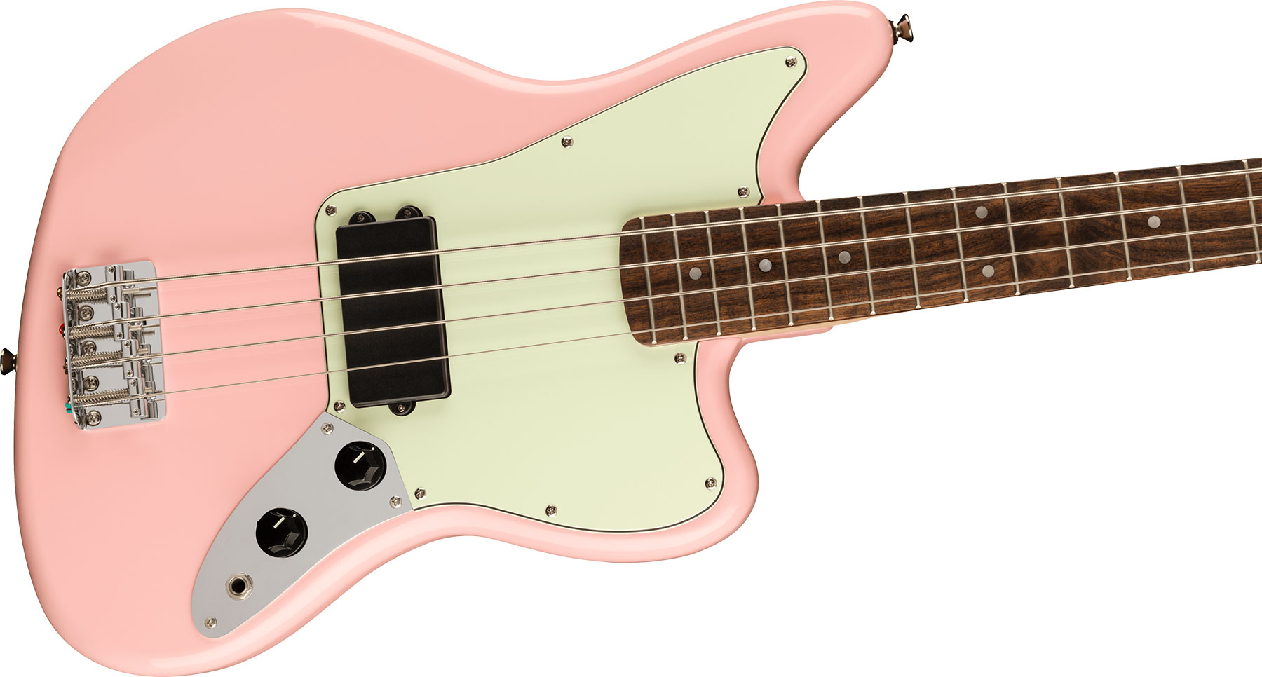 Squier Jaguar Bass H Affinity Fsr Lau - Shell Pink - Solid body elektrische bas - Variation 2